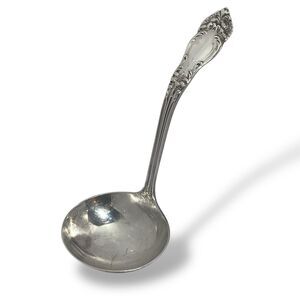 Reed & Barton Silverplate Tiger Lily 6.5” Gravy Sauce Ladle Silverware Antique